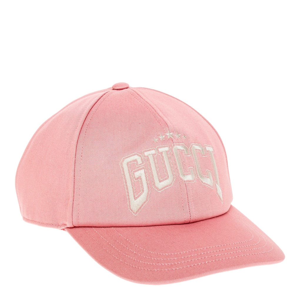 Gucci Embroidered Cotton Baseball Hat