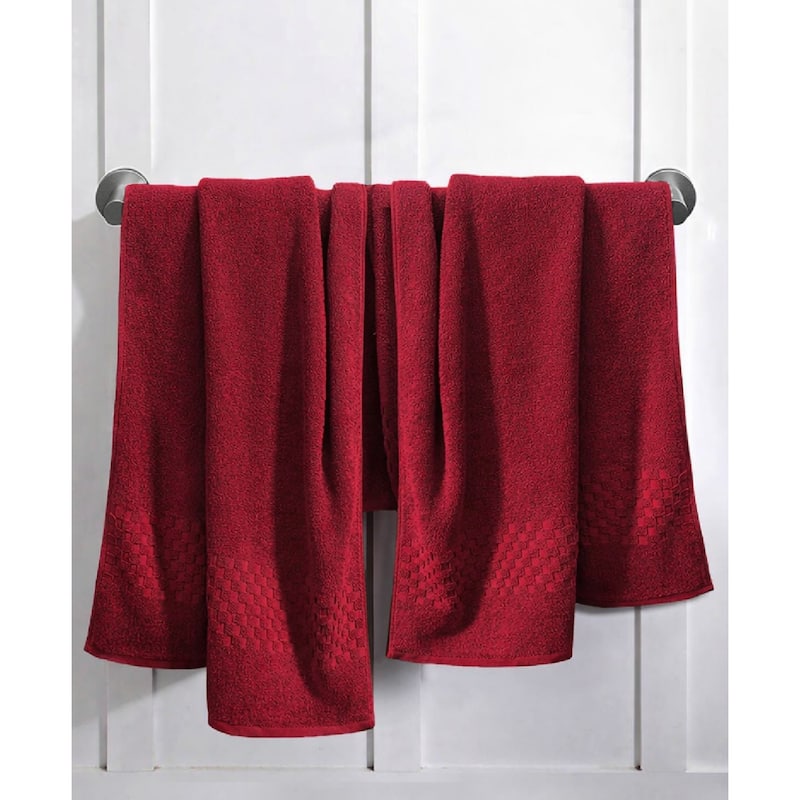 Feather and Stitch NY 650 GSM Premium Cotton 6 Piece Towel Set Super Absorbent Quick Dry Spa Quality