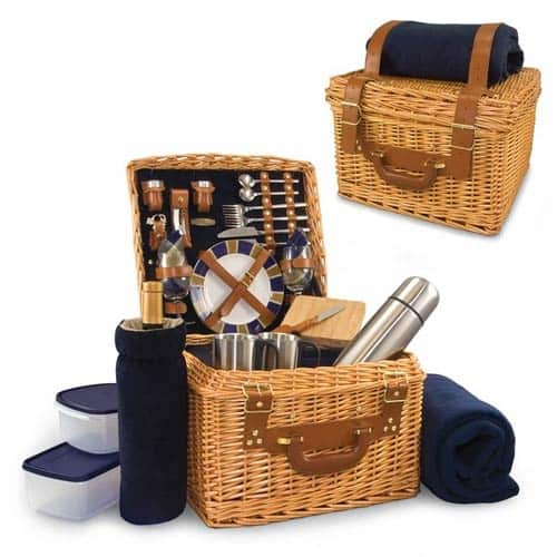 Picnic Time 21286915 Canterbury Picnic Basket and Blanket Overstock 15011800