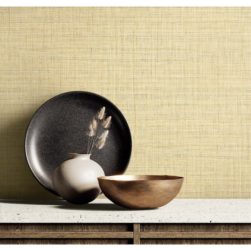 Seabrook Designs Harvest Twine Embossed Vinyl Unpasted Wallpaper