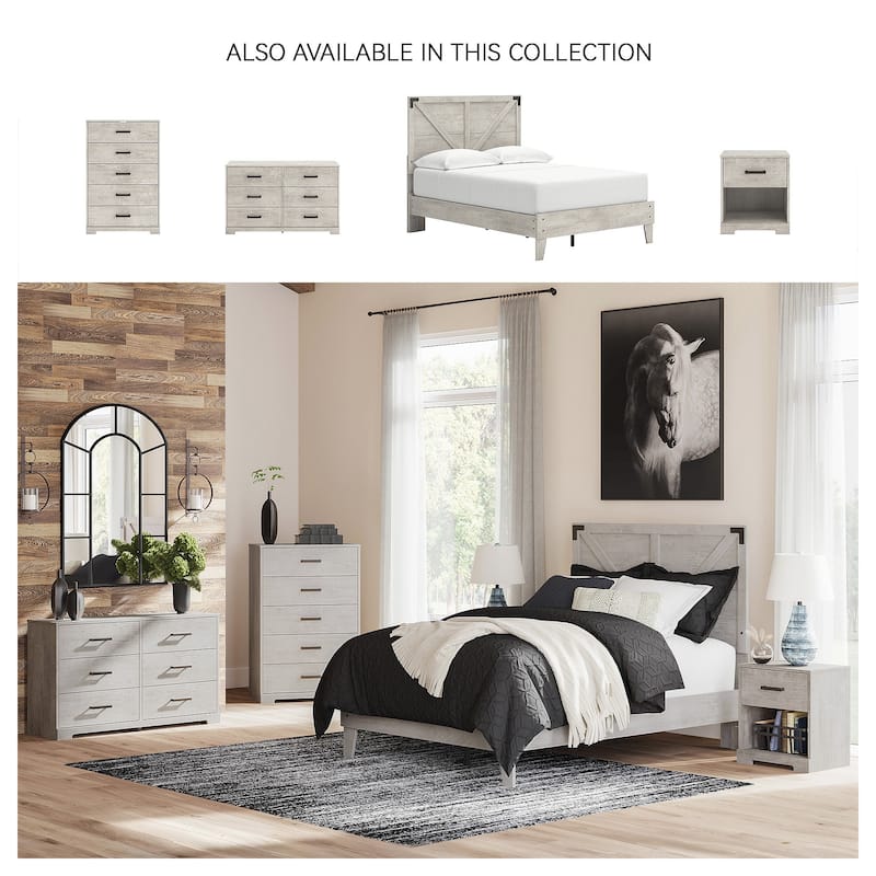 Signature Design by Ashley Shawburn White Platform Bed