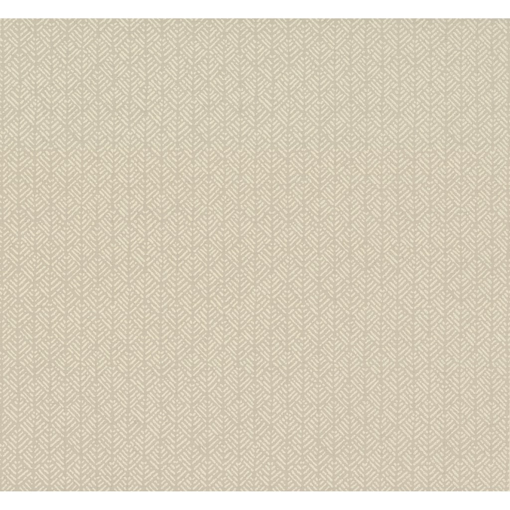 Ronald Redding Woven Texture Tan Wallpaper