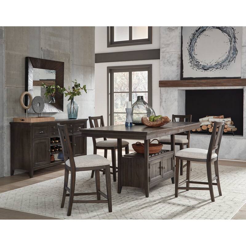 Magnussen Home Westley Falls Graphite Buffet - 66''W x 19''D x 36''H