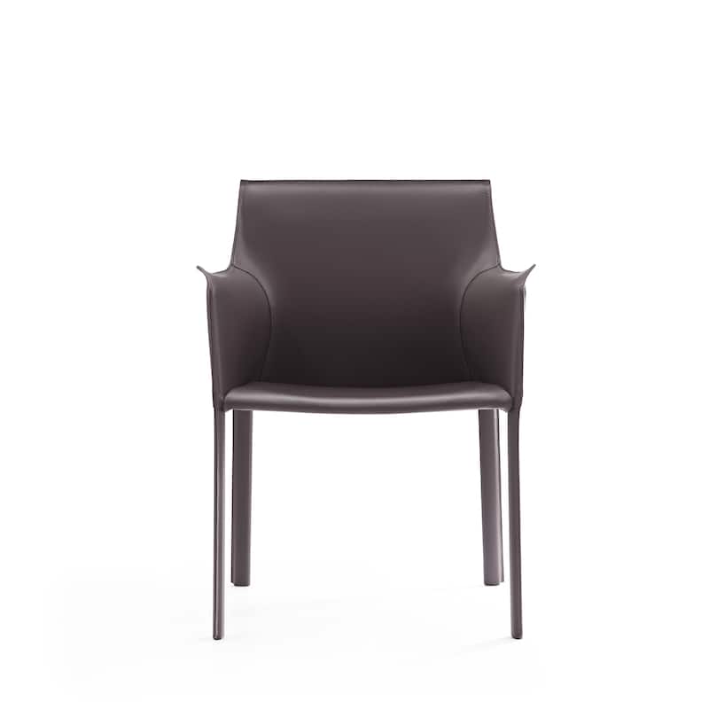 Ceets Chic and Modern Paris Dining Arm Chair - Grey Finish - Grey