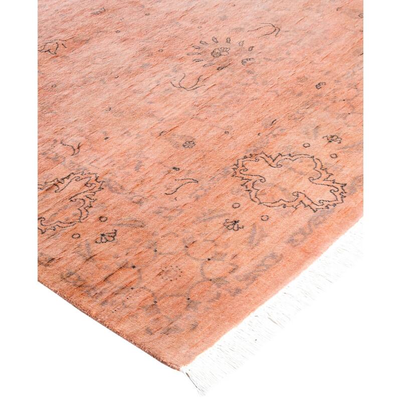 Overdyed One-of-a-Kind Hand-Knotted Area Rug - Pink - 4' 2" x 6' 1"