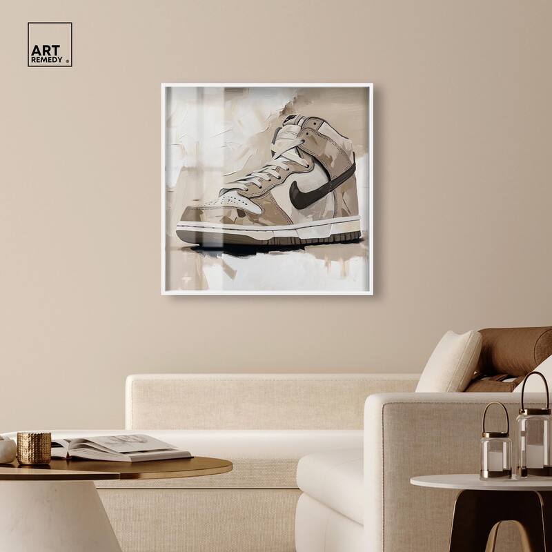 Light Tans Sneaker Shadowbox by Art Remedy