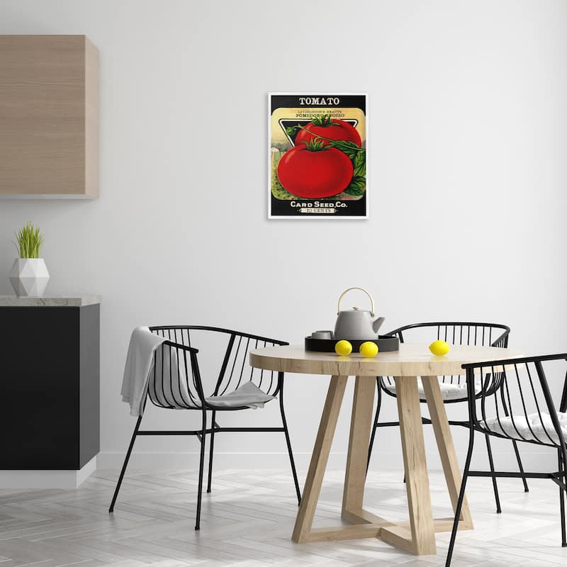 Stupell Vintage Garden Tomato Framed Giclee Art Design By Lil' Rue