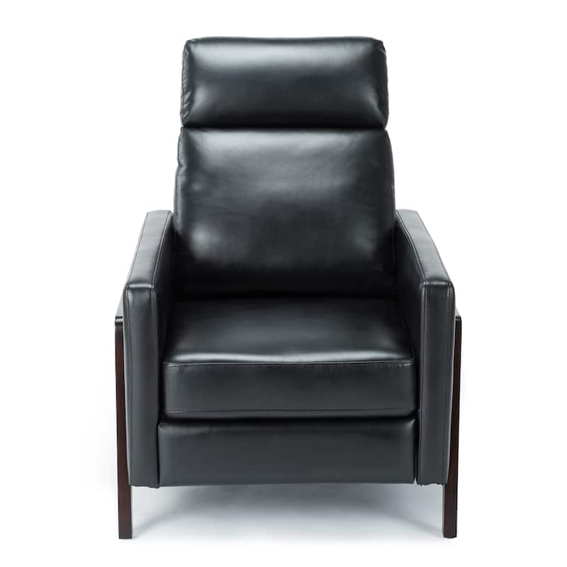 Modern Upholstered Recliner with Soft Thick Cushions, Solid Wood Frame