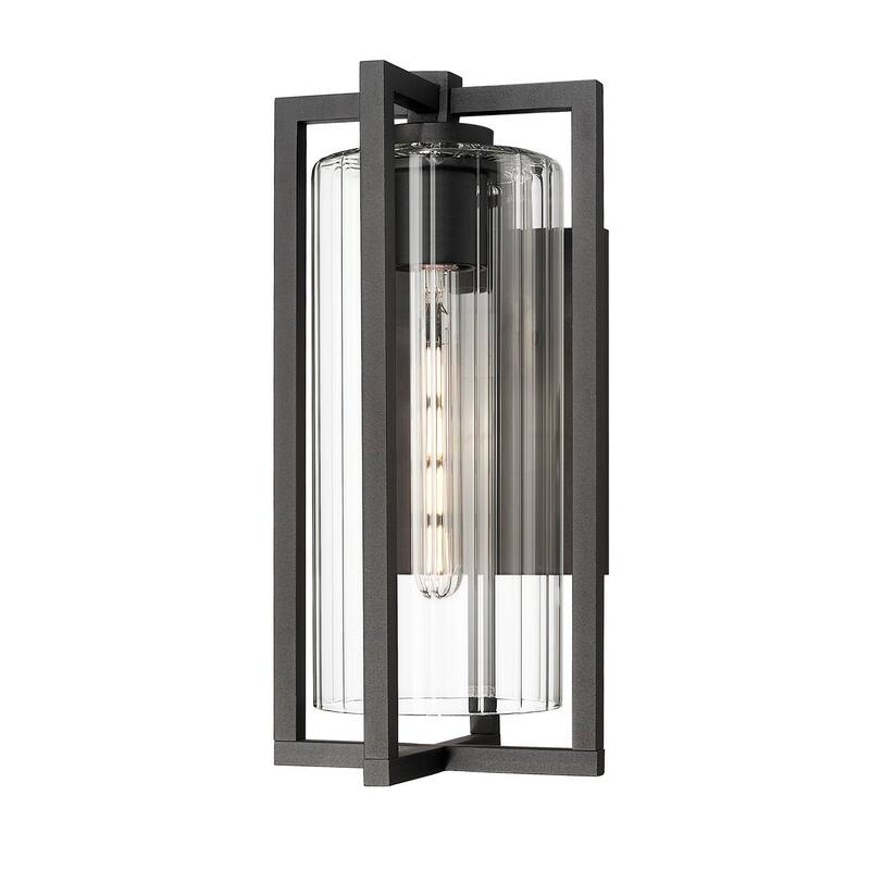 Z-Lite 5013M Aura 17" Tall Marine Grade Outdoor Wall Sconce - Black