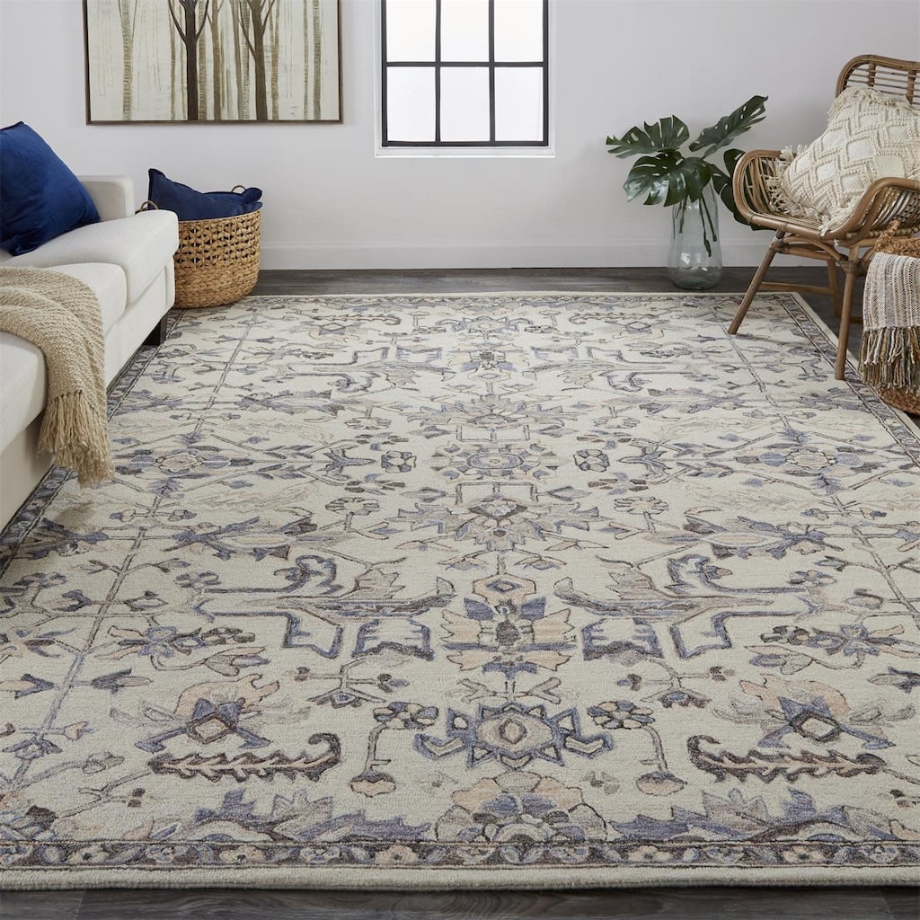 Grand Bazaar Faris Hand Tufted Oriental Traditional Area Rug