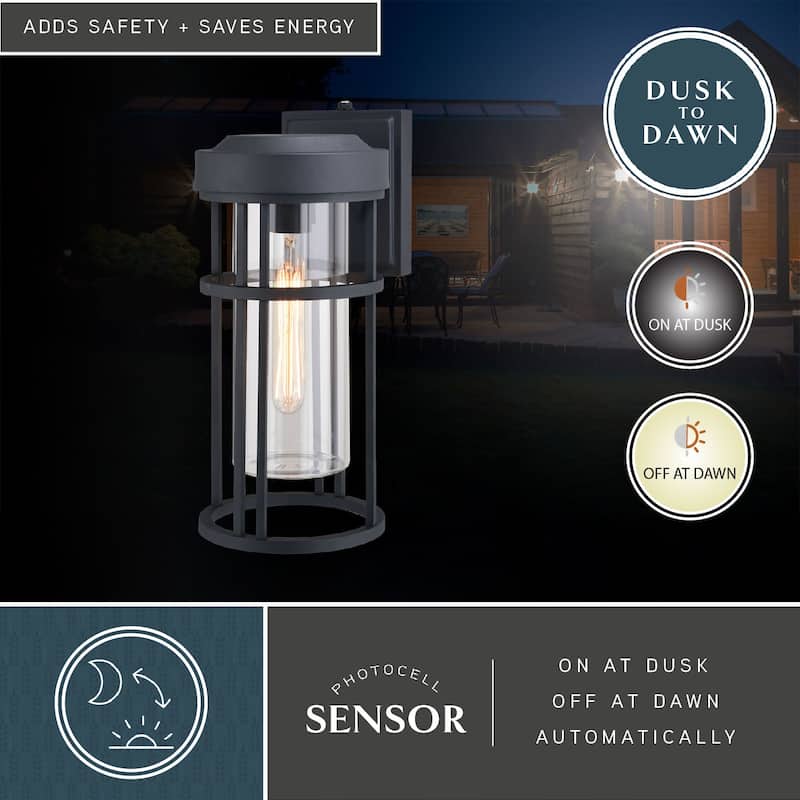 Vaxcel Lighting T0742 Crestline 14" Tall Outdoor Wall Sconce with
