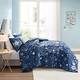 preview thumbnail 11 of 17, Intelligent Design Luna Navy Celestial Duvet Cover Set