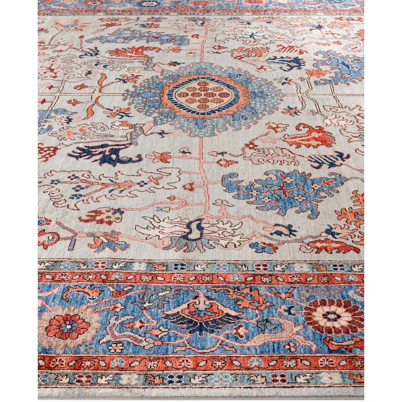 Serapi One-of-a-Kind Hand-Knotted Area Rug - Gray - 9' 1" x 12' 1"