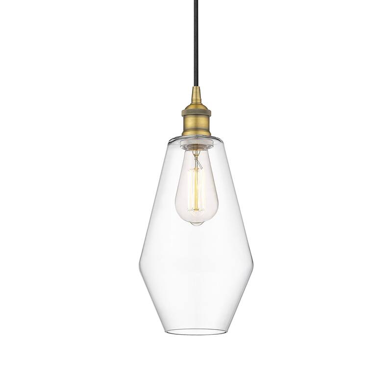 Innovations Lighting 616-1P-15-7 Cindyrella Pendant Cindyrella 7" Wide - Brushed Brass / Clear