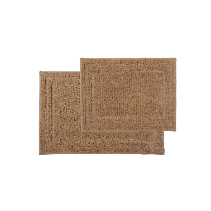 Dan River 2-Piece Plush Microfiber Shag Bath Mat Set