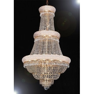French Empire Crystal Chandelier Lighting H50 x W30 - Chandeliers For Bedrooms by Overstock.com