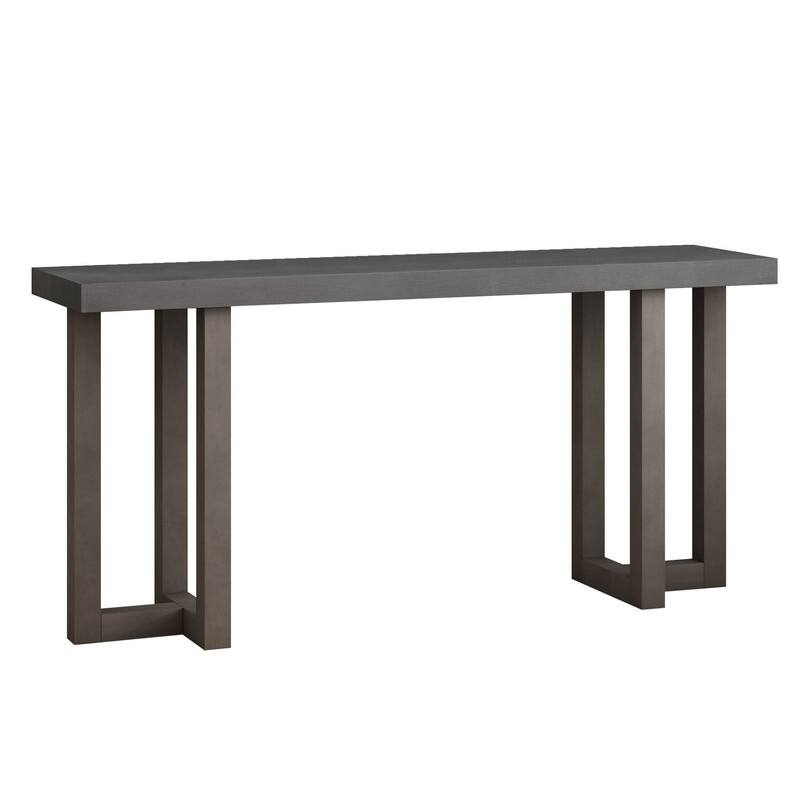63" Long Console Table with Solid Pine Legs for Entryway Hallway Living Room or Bedroom Use