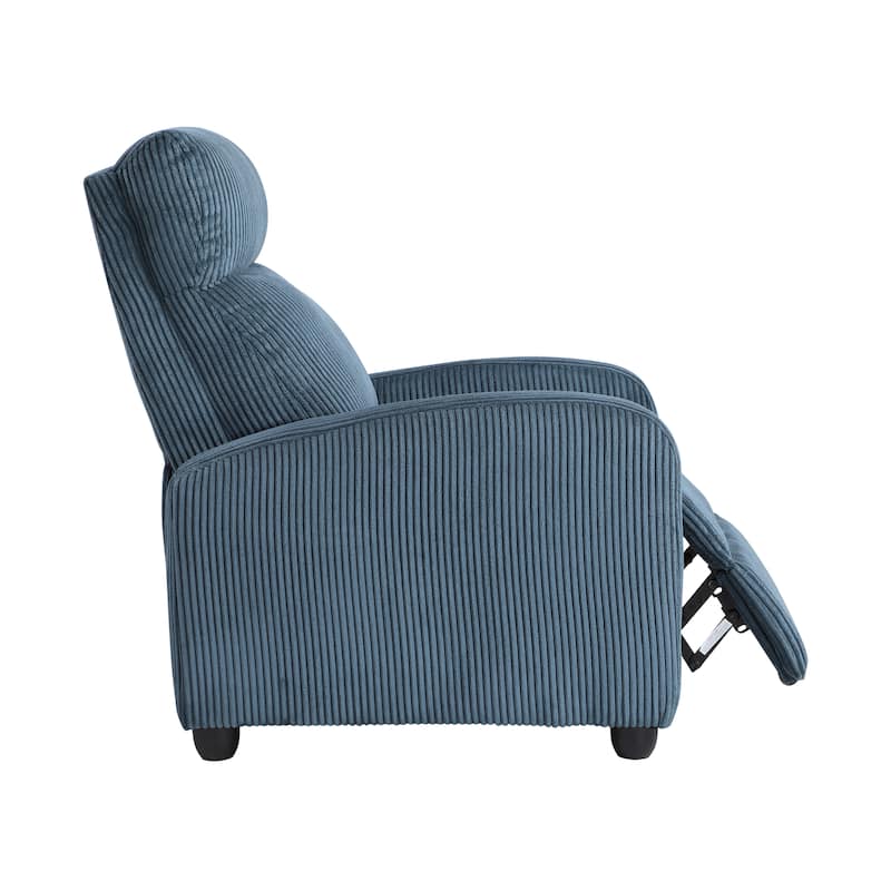 Covelo Corduroy Push Back Reclining Chair