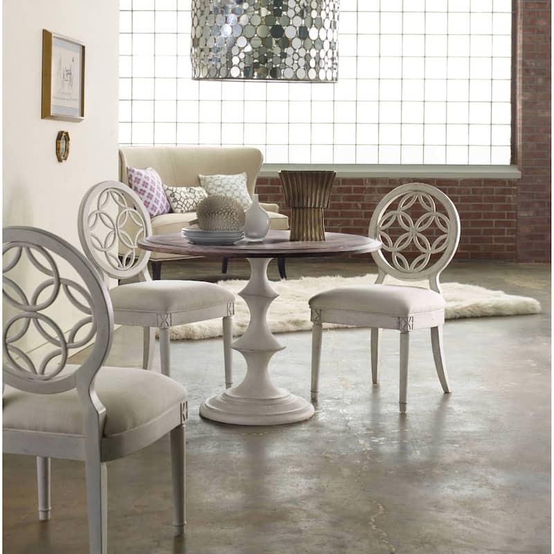 Hooker Furniture Brynlee 42" Round Shabby Chic Farmhouse Dining Table