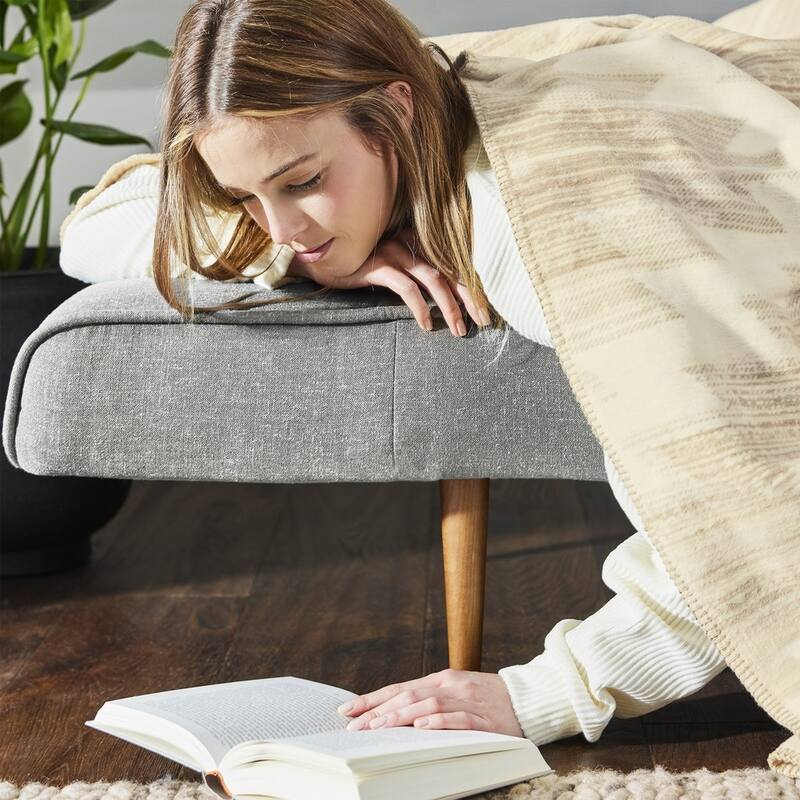IBENA Cotton Southwestern Natural Oversize Throw 'Girga'
