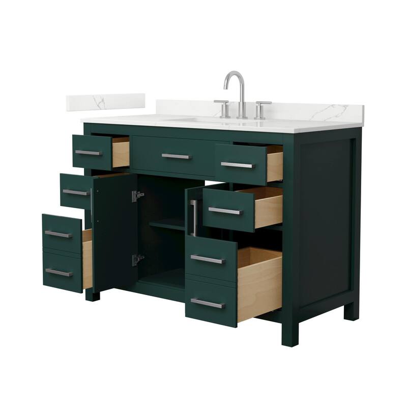 Wyndham Collection WCG2424-48S-QTZ-US3MXX Beckett 48" Free Standing