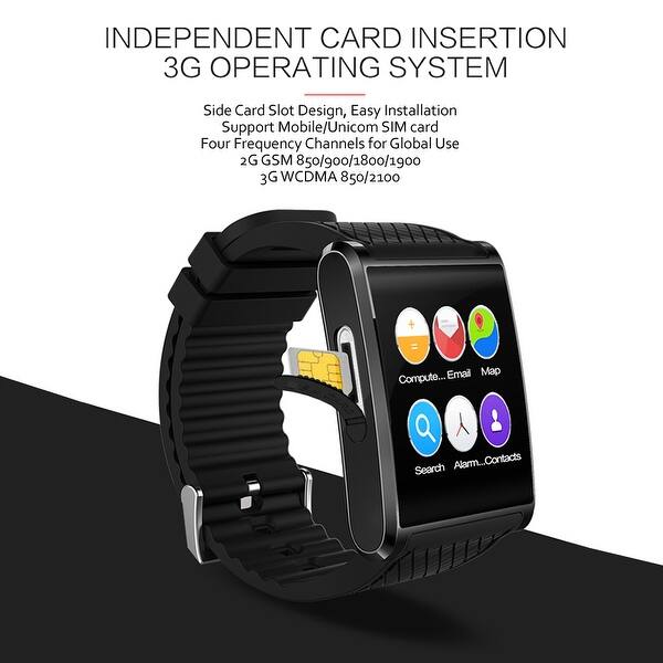 AMOLED Android 5.1 SmartWatch (QuadCore CPU + GPS + WiFi Google Play Store + Camera) - Overstock - 22966942