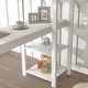 preview thumbnail 9 of 91, Modern Solid Wood Loft Bed with Built-in Desk, Safety Ladder