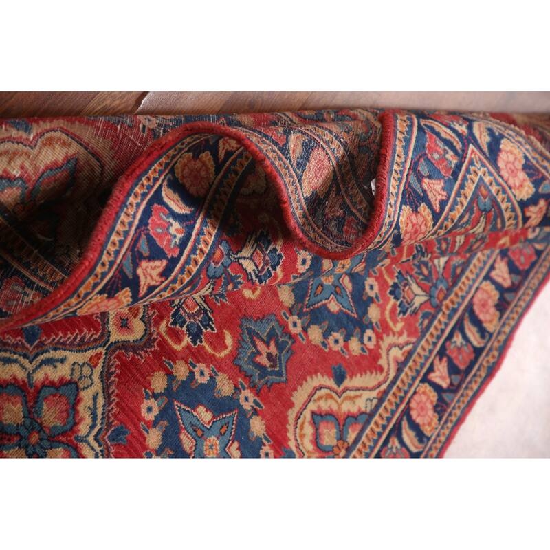 Kerman Persian Vintage Runner Rug Hand-Knotted Wool Carpet - 3'5" x 6'6"