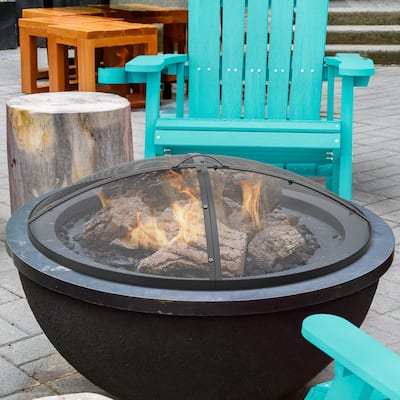 Moasis 30" Easy Access Fire Pit Spark Screen Lid Protector