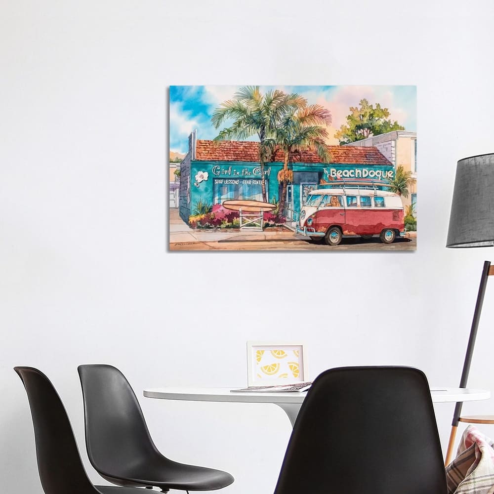 iCanvas "Surfer Girl" by Bill Drysdale Canvas Print