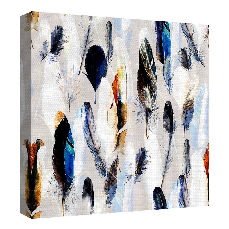 Feather Palette by Belle Maison Canvas Art Print