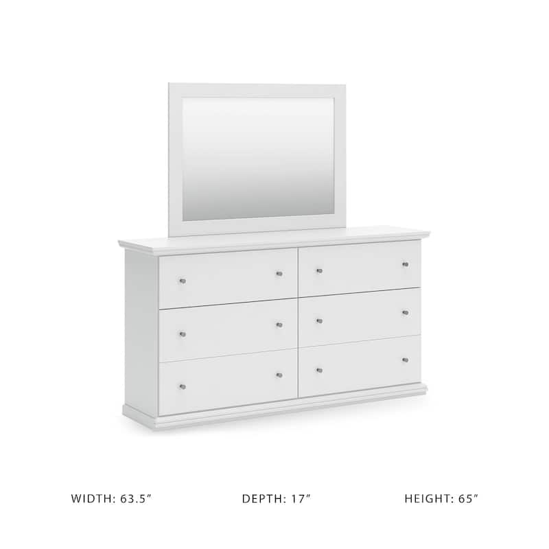 Signature Design by Ashley Bostwick Shoals White Dresser and Mirror