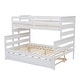 preview thumbnail 12 of 24, Wood Twin over Full Bunk Bed with Twin Size Trundle