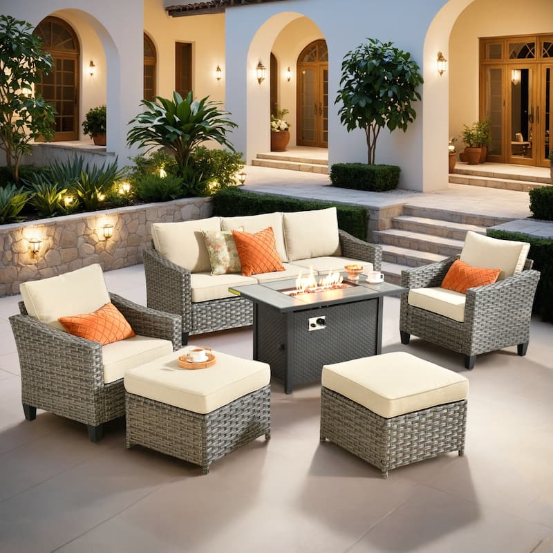 XIZZI Outdoor Patio Furniture Conversation Chairs Set