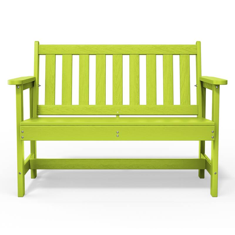 Outdoor 2-Person Garden Bench 42.92-in W x 35.83-in H