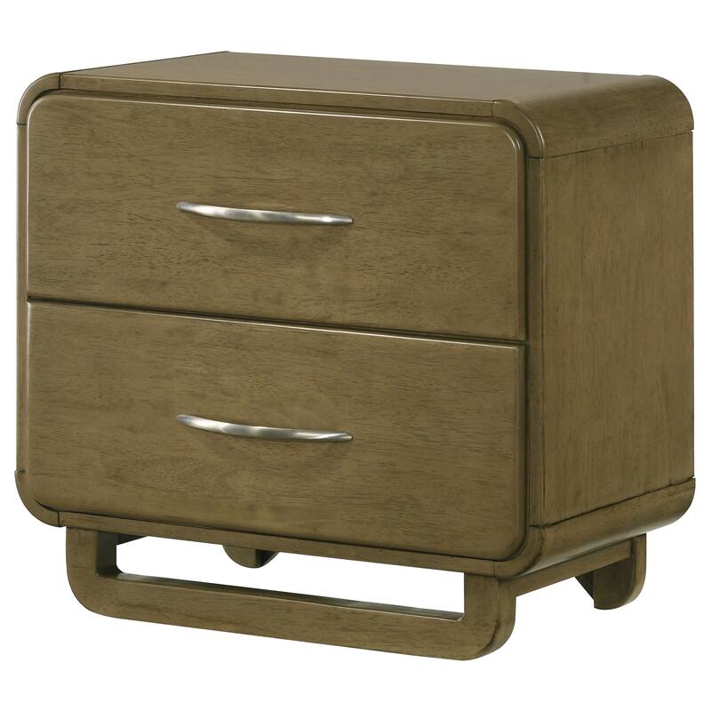 Tully Nutmeg 2-drawers Nightstand