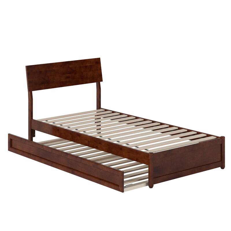 Norla Wood Platform Bed with Trundle