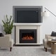 preview thumbnail 3 of 10, Tejon 52" Slim Electric Fireplace in Bone White by Real Flame