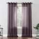 No. 918 Emily Voile Sheer Grommet Curtain Panel- Single Panel - 59x84 - Fig