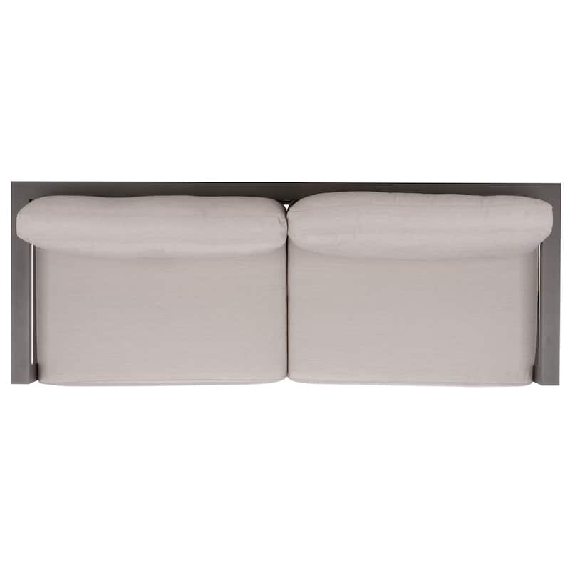 SAFAVIEH COUTURE Donaldo Aluminum Outdoor Sofa - 82"W x 30"D x 24"H