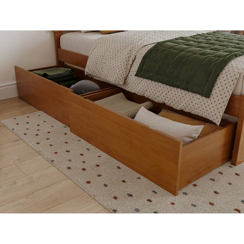 Concord Platform Bed with Footboard and Storage Drawers