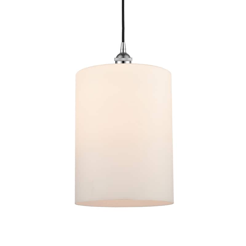 Innovations Lighting 616-1P-16-9-L Cobbleskill Pendant Cobbleskill 9" - Polished Chrome / Matte White