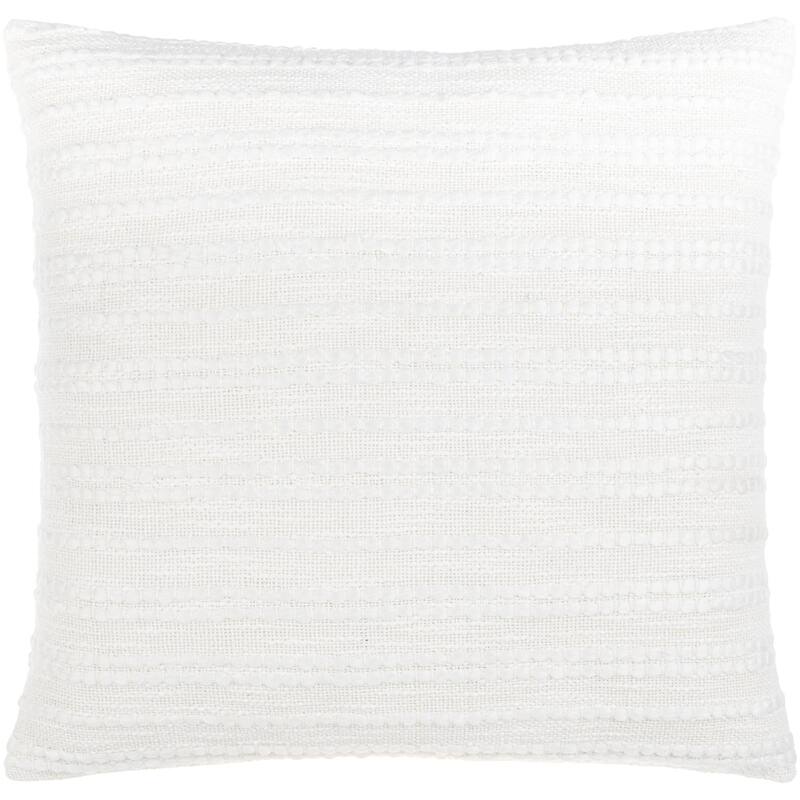 Montoya Embroidered Stripe Coastal Throw Pillow