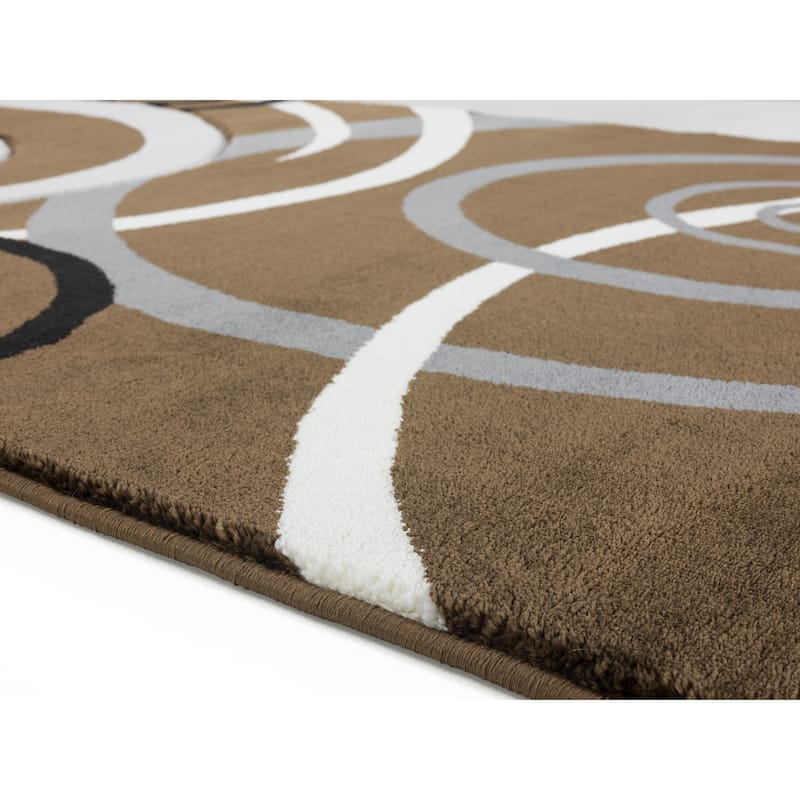Orelsi Collection Swirl Area Rug