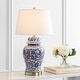 preview thumbnail 1 of 6, SAFAVIEH Lighting 30" Arwen LED Table Lamp (Set of 2) - 17"x17"x30.5"