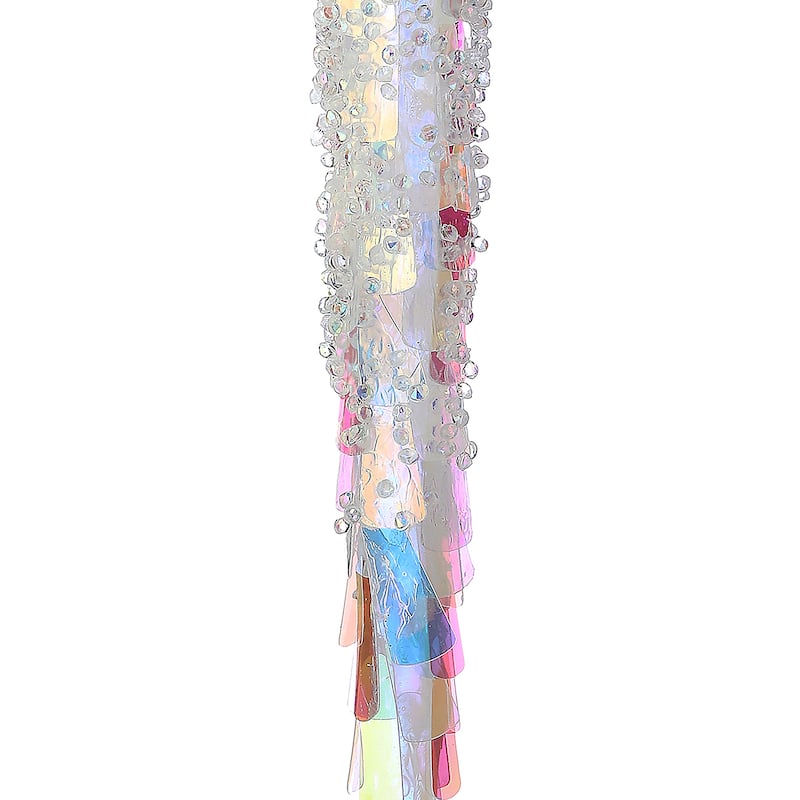 11" Iridescent Icicle Ornament Set of 4