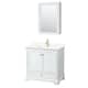 Option White, Gold Trim, Giotto Quartz Top