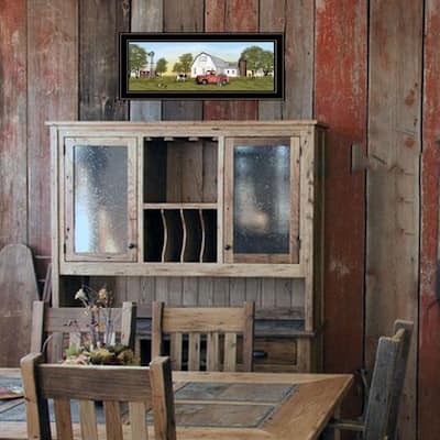 TrendyDecor4U Farmhouse "Summer on the Farm" Framed Print Wall Art by Billy Jacobs