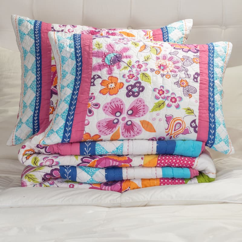 Carly Cotton Sham - Pink