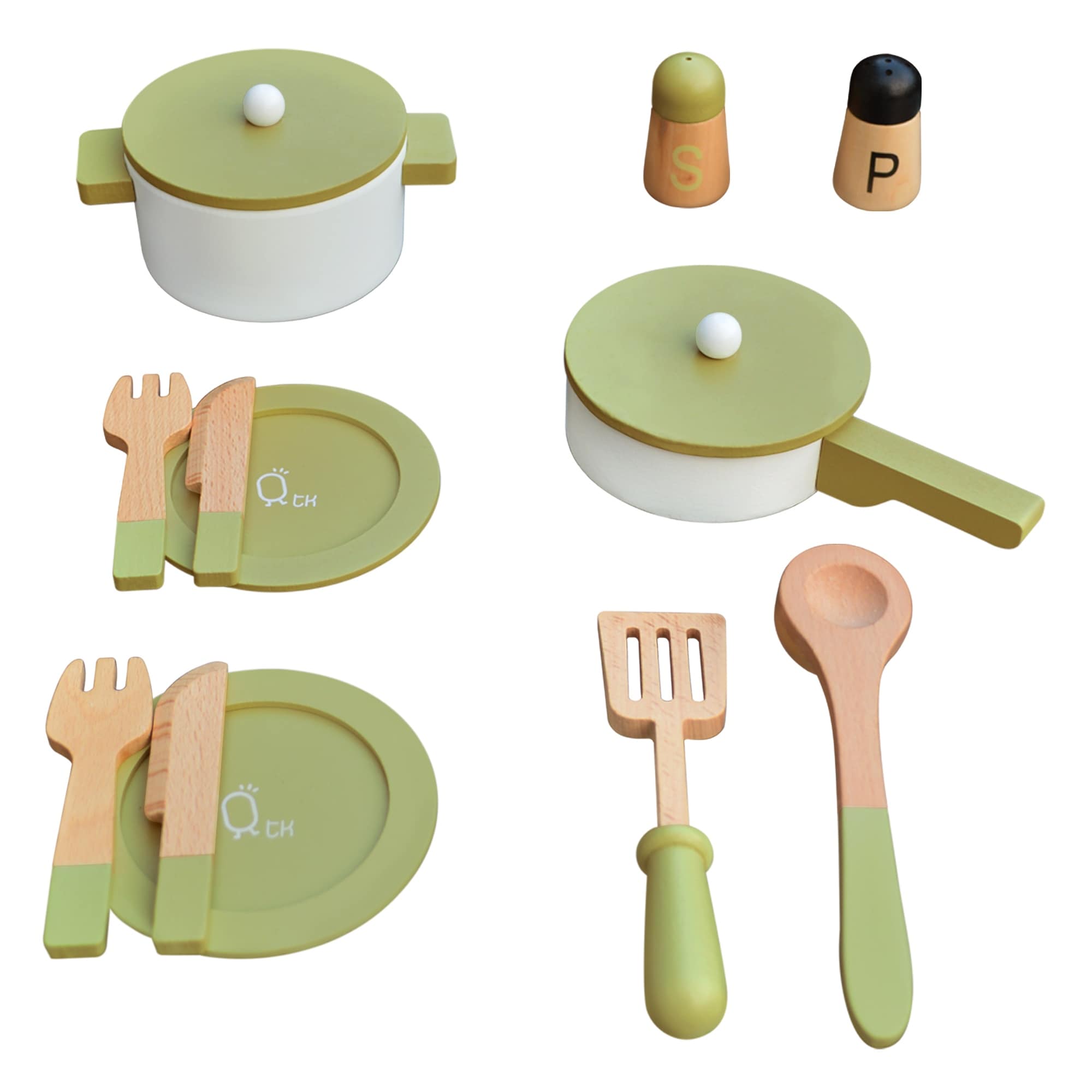 Melissa & Doug 22-Piece Play Kitchen Accessories Set - Utensils, Pot, Pans,  and More 